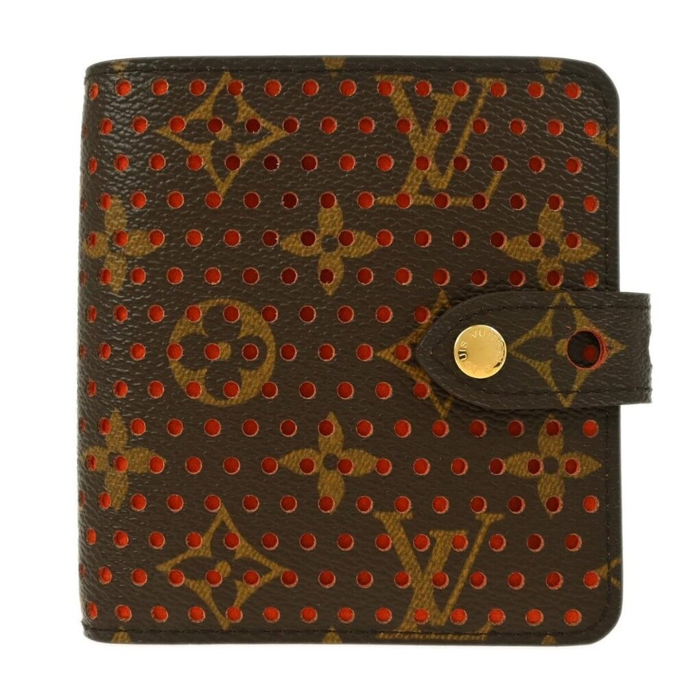 Louis Vuitton Monogram Perfo Compact Zip Wallet